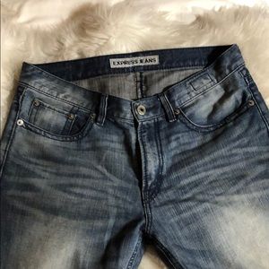 Used Jeans for Men Classic Fit Straight Leg